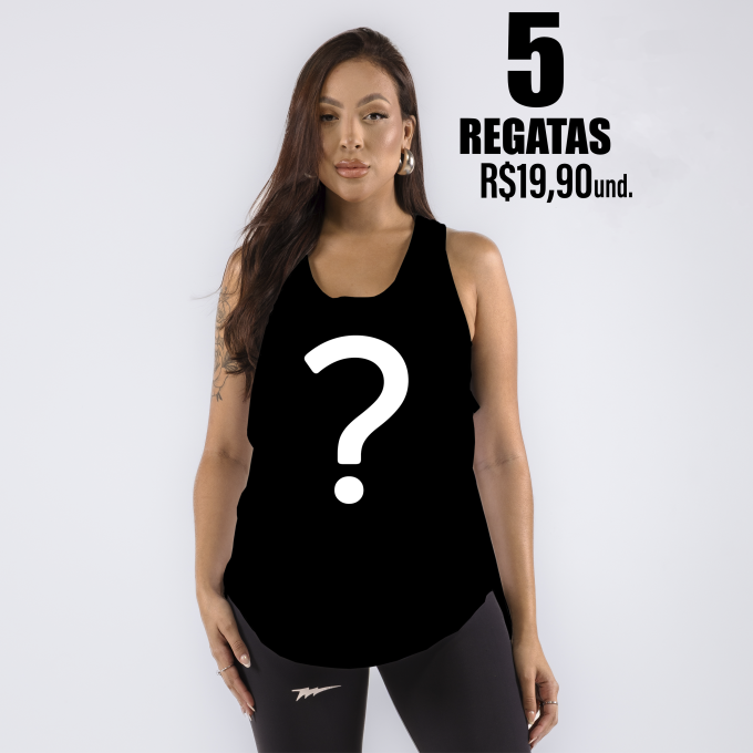 Kit 5 Regatas Femininas Supresa
