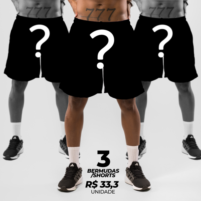 Kit 3 Shorts Masculino Supresa