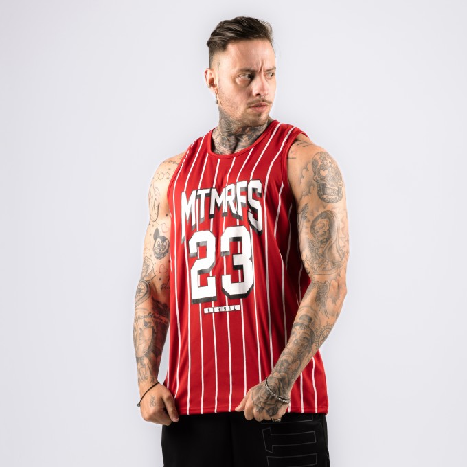 Regata Machao DryFit Baseball Lines Vermelha