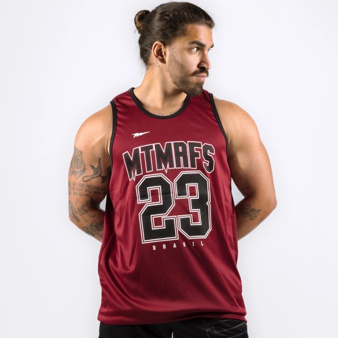 Regata Machao DryFit Bulls 23 Vinho