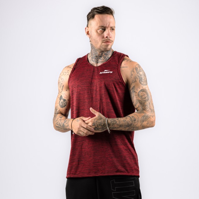 Regata Machao DryFit Mescla Vermelha