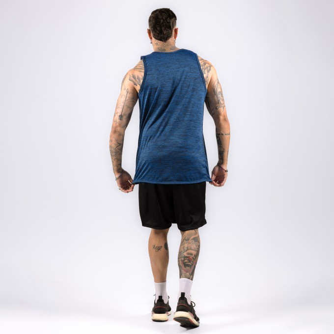 Regata Machao DryFit Mescla Azul