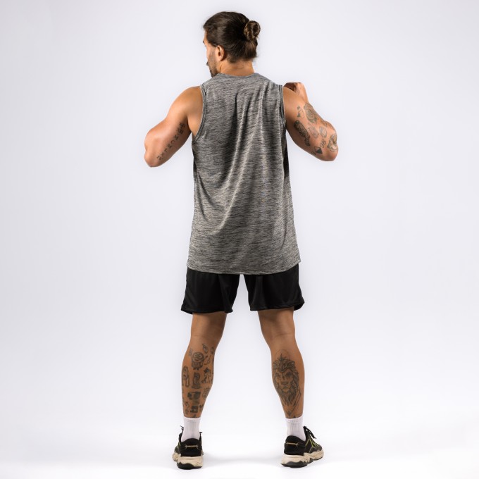 Regata Machao DryFit Mescla Cinza