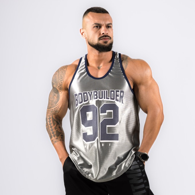 Regata Cavada Anatomic DryFit 92 Prata Brilho