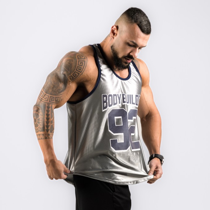 Regata Cavada Anatomic DryFit 92 Prata Brilho