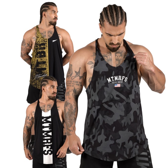 KIT 3 Regatas Cavadas Anatomic BLACK