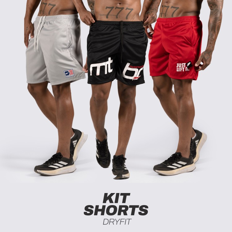 Kit 3 Shorts Dryfit Combat