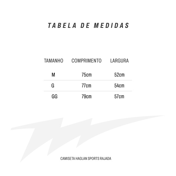 Tabela de medidas