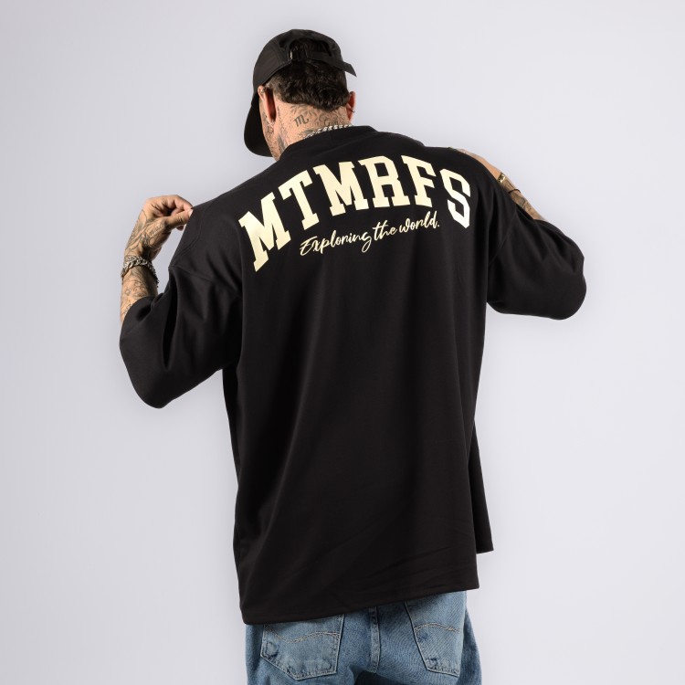 Camiseta Oversized Heavy Explorer Preta