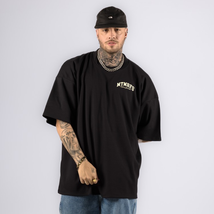 Camiseta Oversized Heavy Explorer Preta