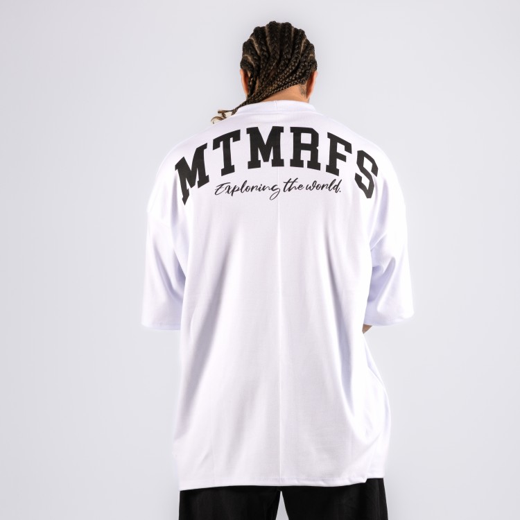 Camiseta Oversized Heavy Explorer Branca