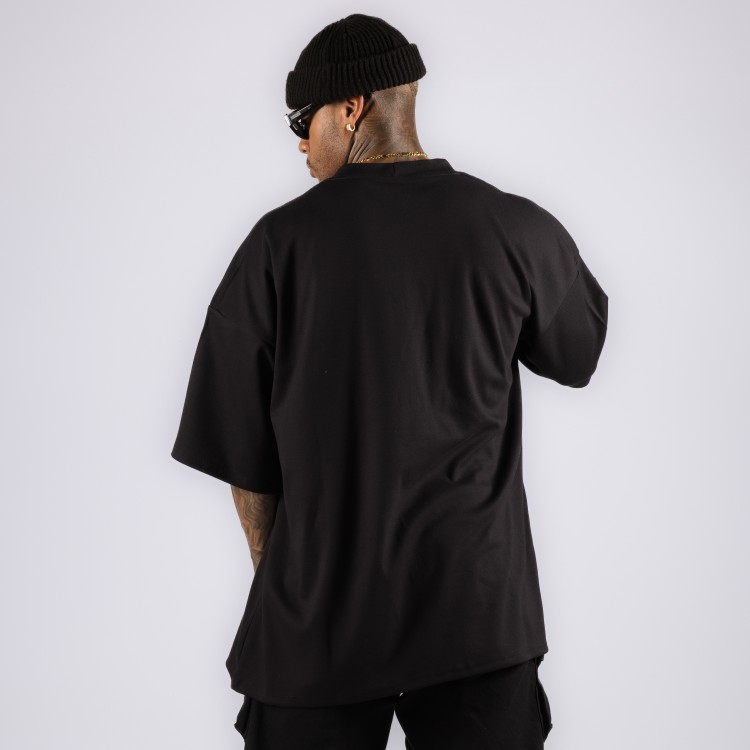 Camiseta Oversized Heavy Black Arms Preta
