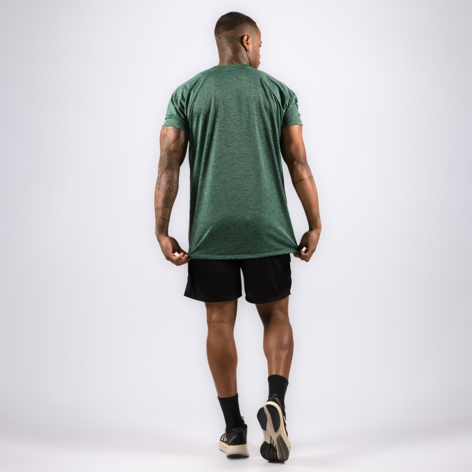 Camiseta Haglan Dryfit Golds Gym Rajada Verde