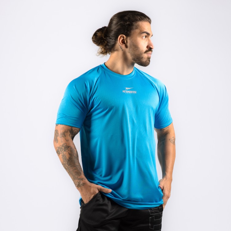 Camiseta Haglan Aerodry Logo Azul Turquesa