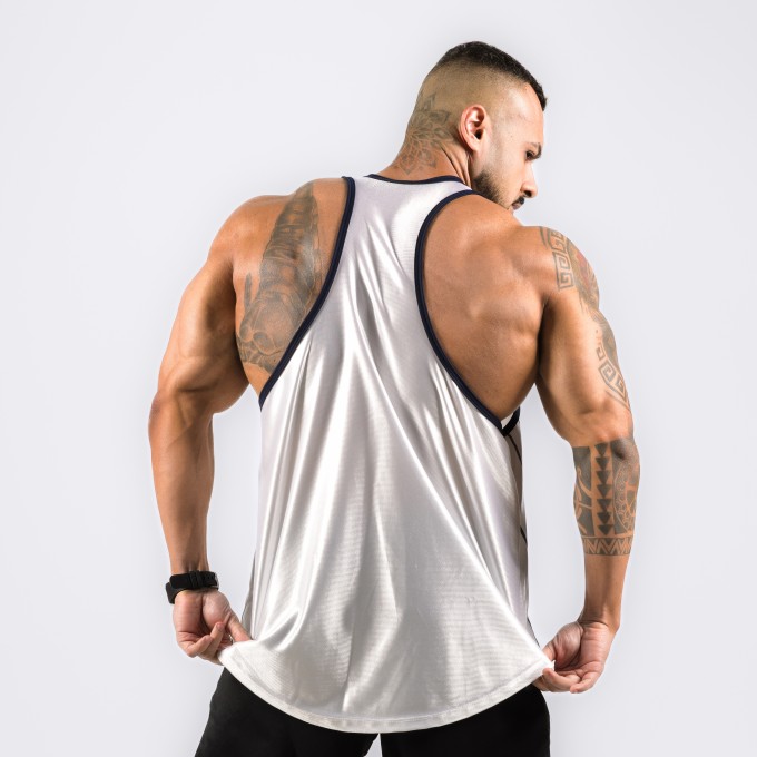 Regata Cavada Anatomic DryFit 23 Brilho Branca