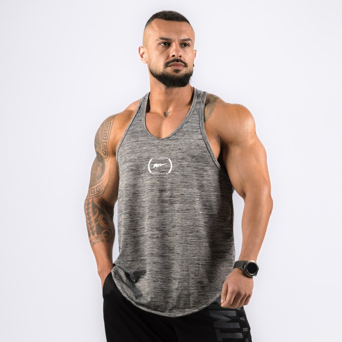 Regata Cavada DryFit Sports Mescla Cinza