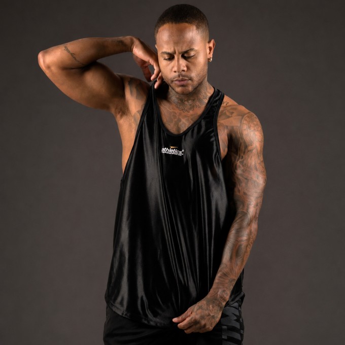 Regata Cavada Anatomic DryFit Brilho Preta