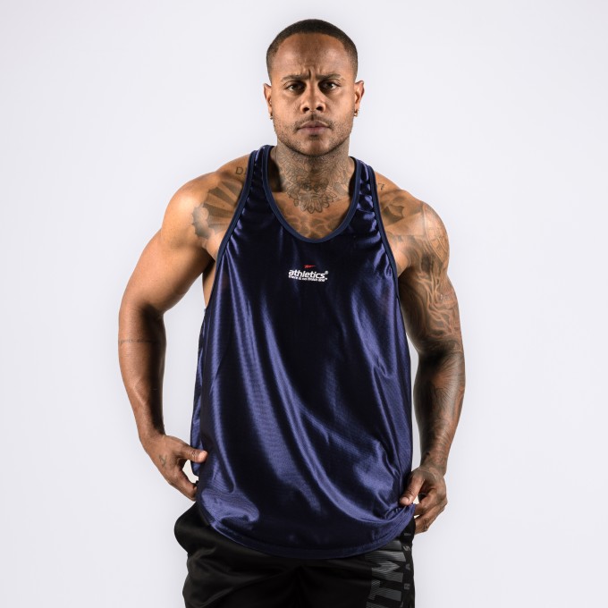 Regata Cavada Anatomic DryFit Brilho Azul Marinho