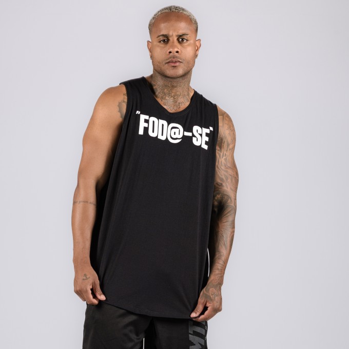 Regata Machão Nesse Sentido Preta