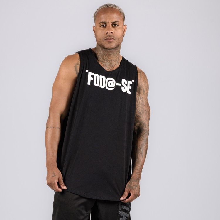 Regata Machão Nesse Sentido Preta