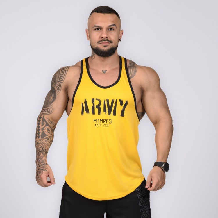 Regata Cavada Anatomic Dryfit ARMY Amarela