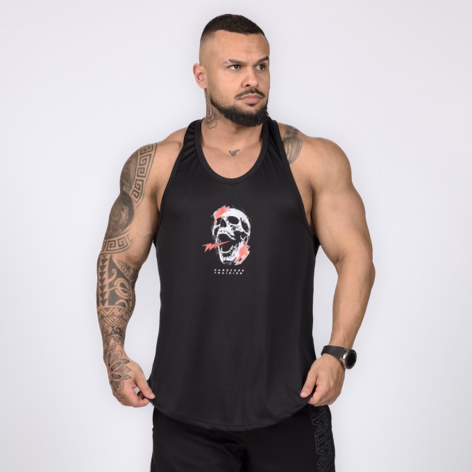 Regata Cavada Anatomic Dryfit Skullz Preta