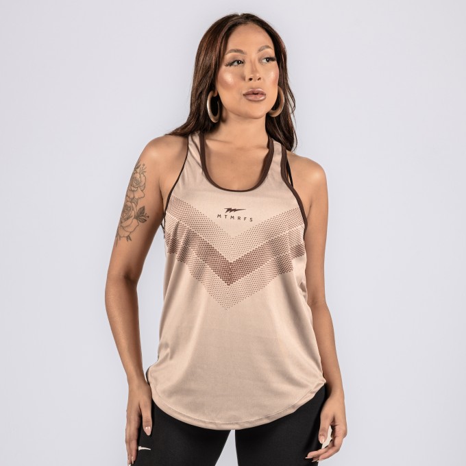 Regata Feminina Cavada Anatomic DryFit Earth Bege