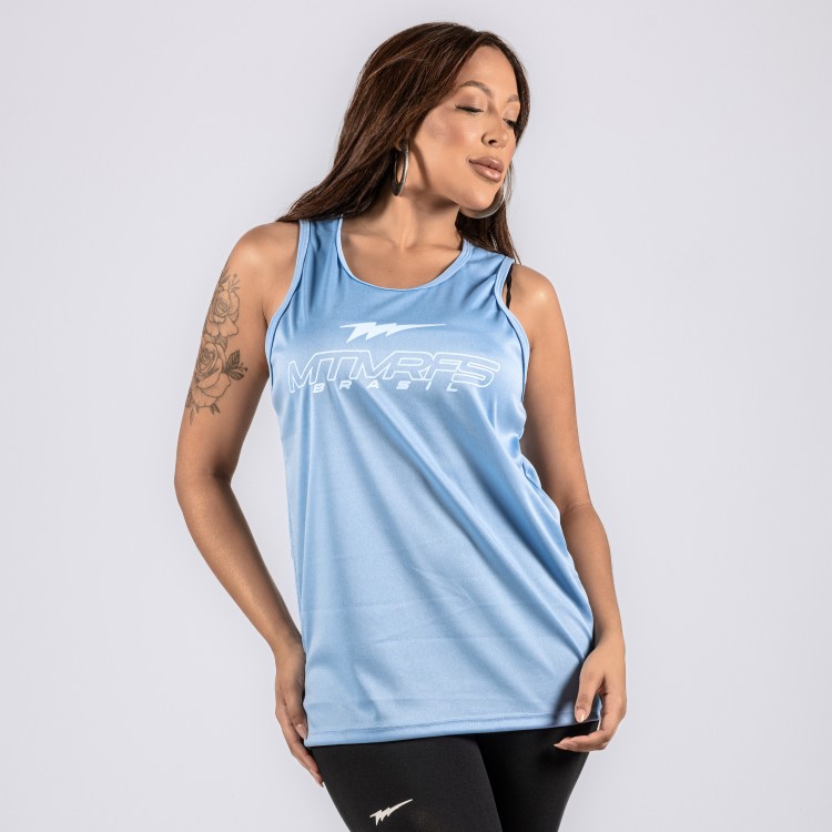 Regata Feminina DryFit Skyfall Azul Claro