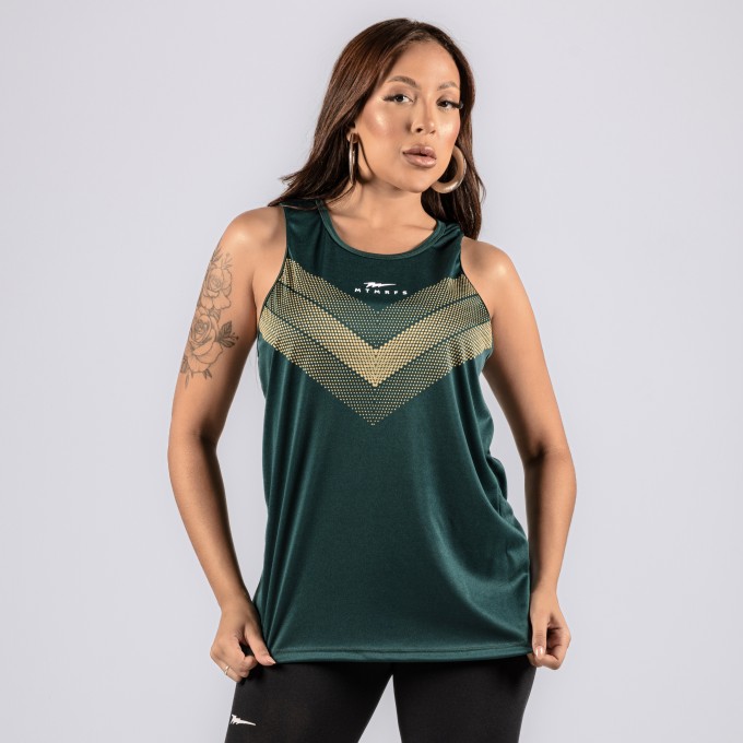 Regata Feminina DryFit Mission Verde Militar