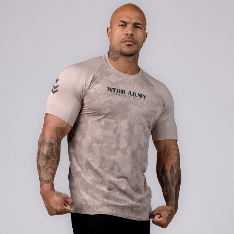 Camiseta Haglan DryForce Camo Desert Bege