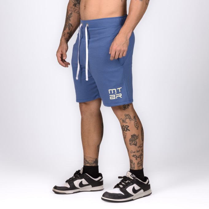 Bermuda Moletom MTBR Azul Medio