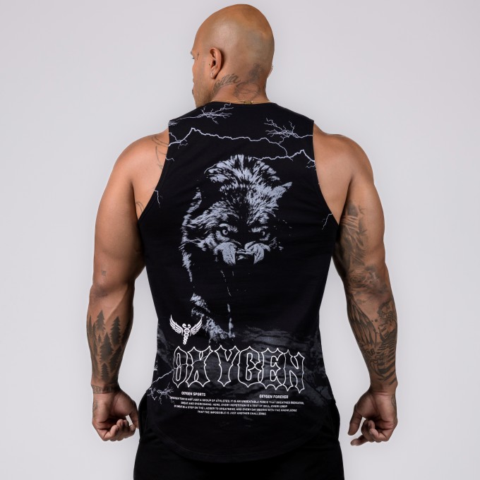 Regata Machão WOLF Preta