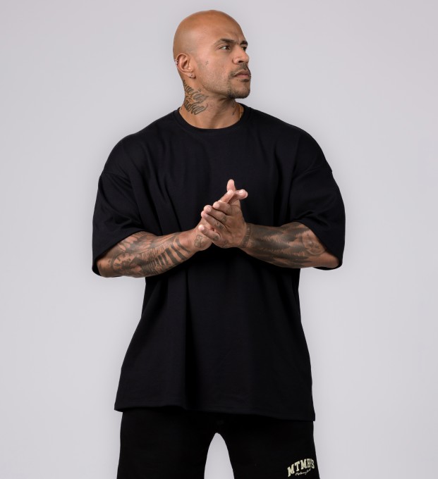 Camiseta Oversized Heavy Lisa Preta