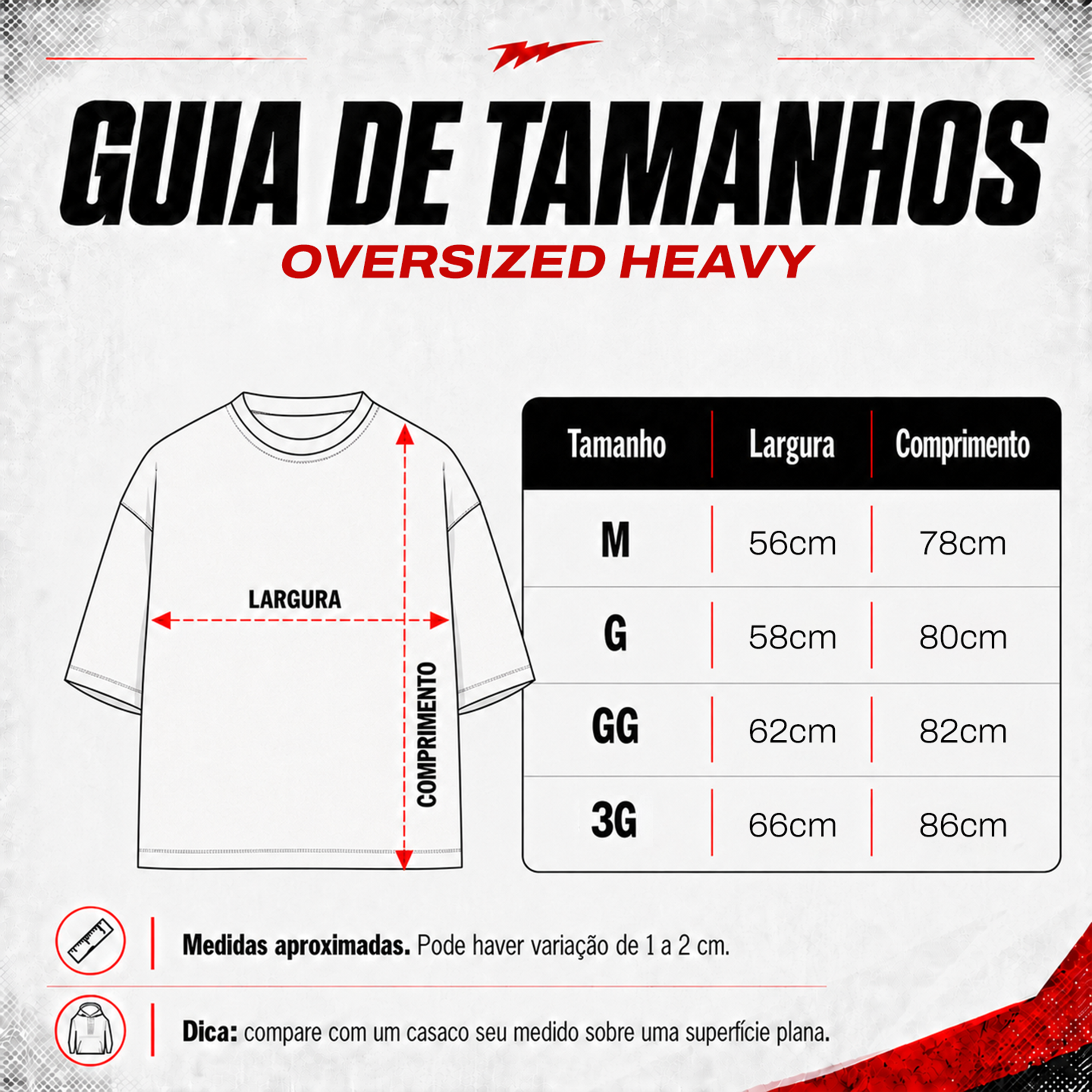 Tabela de medidas