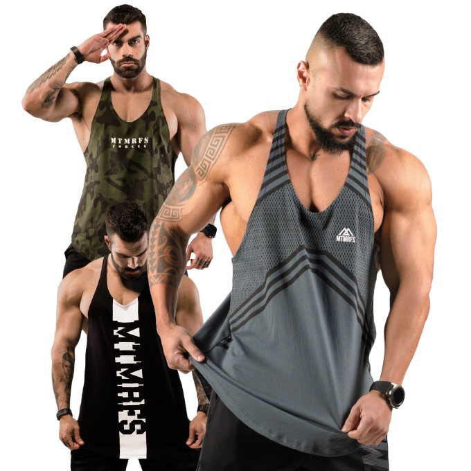 KIT 3 Regatas Cavadas Anatomic PRIME