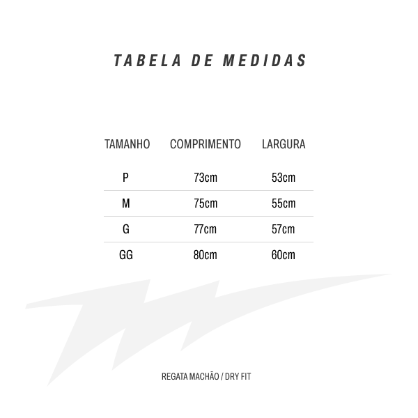 Tabela de medidas