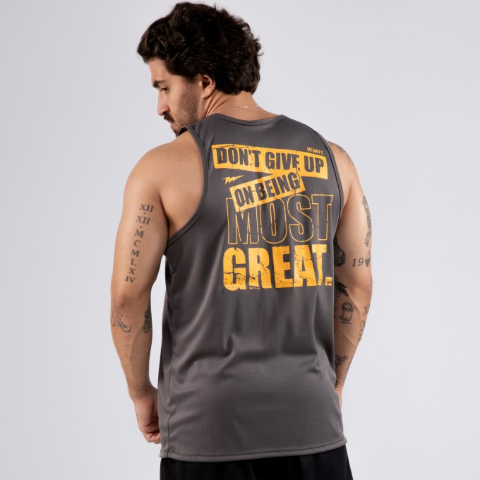 Regata Machao Dryfit Most Cinza Chumbo