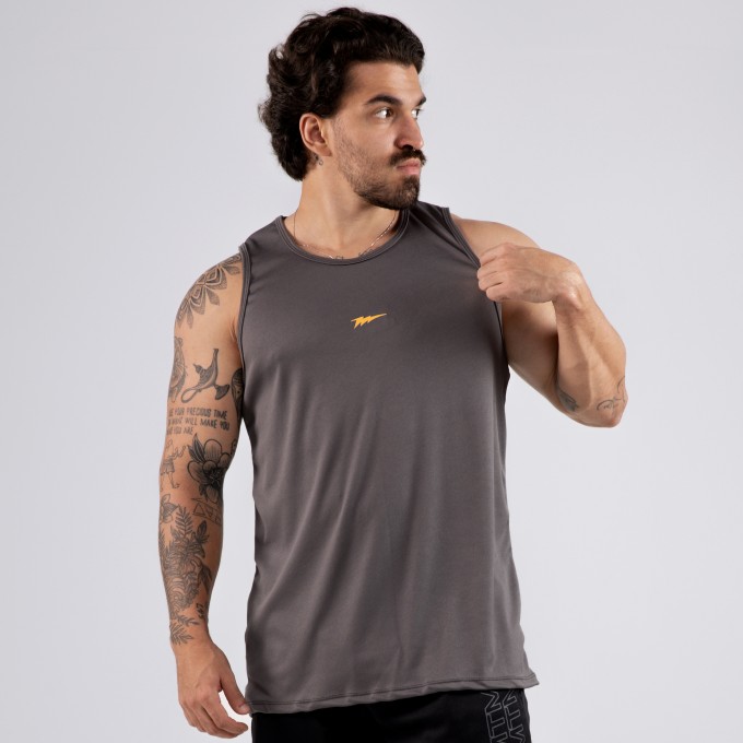 Regata Machao Dryfit Most Cinza Chumbo