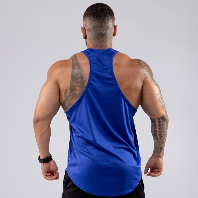 Regata Cavada Anatomic Dryfit Fluor Azul Royal