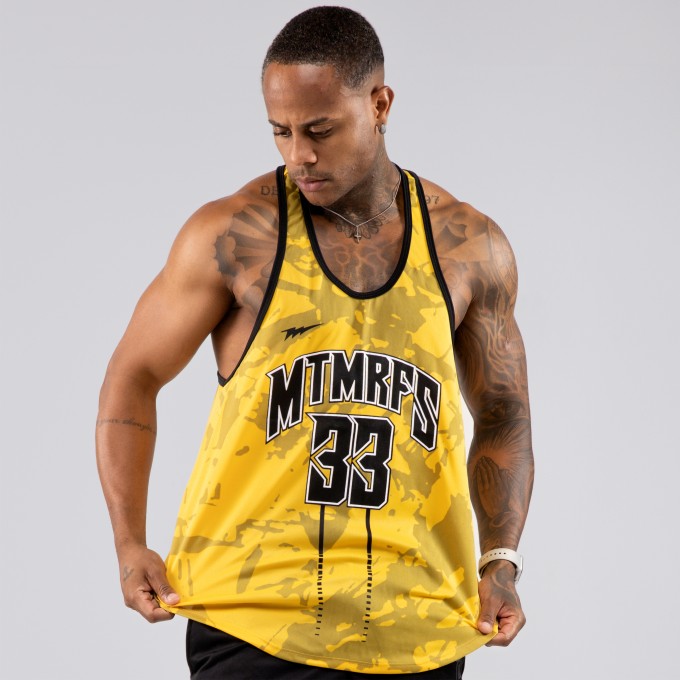 Regata Cavada Anatomic Dryfit Insane Amarela