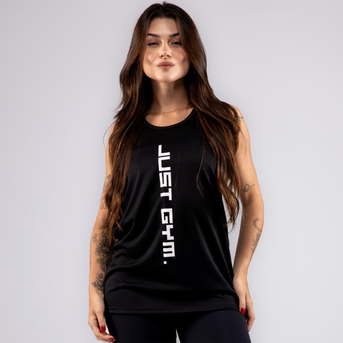 Regata Feminina Dryfit Just Gym Preta