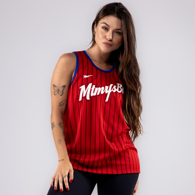 Regata Feminina Dryfit College Vermelha