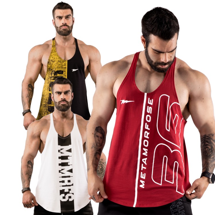 KIT 3 Regatas Cavadas Anatomic TOP1