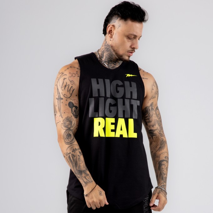 Regata Machão HIGHLIGHT Preta