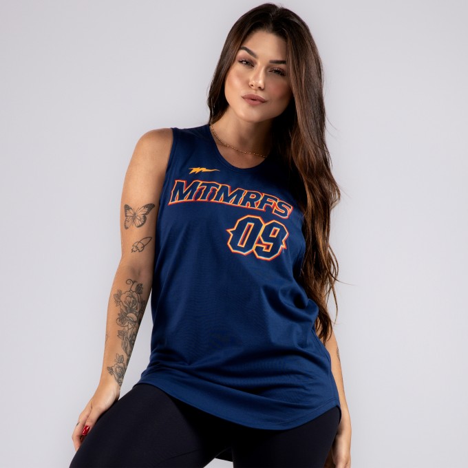 Regata Feminina Machao Cavaliers Azul marinho