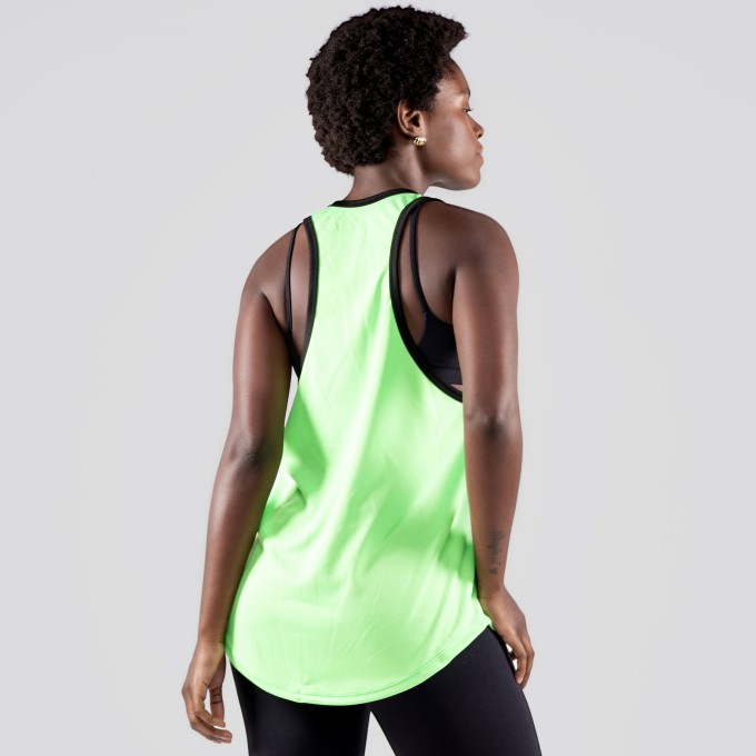 Regata Feminina DryFit FREAK Verde Limao