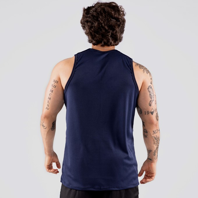 Regata Machão DryFit Justen Azul Marinho