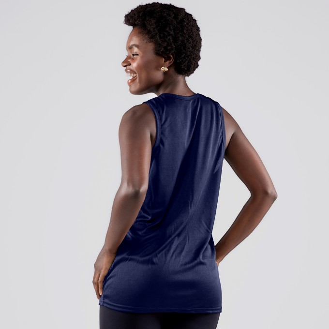 Regata Feminina Dryfit Justen Azul Marinho