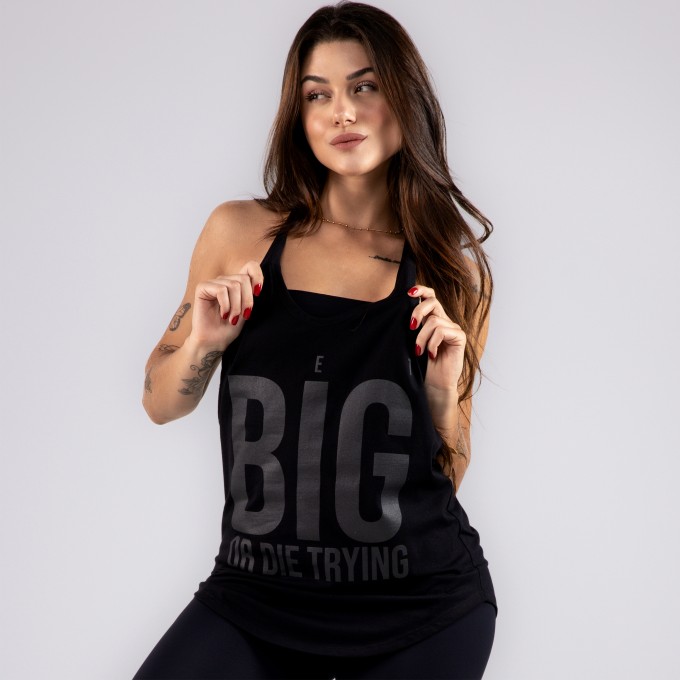 Regata Feminina Cavada Anatomic GET BIG Preta