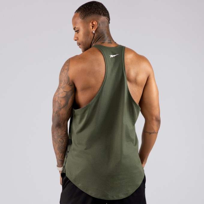 Regata Cavada Anatomic Golds Gym Camo Verde Militar